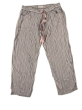 Victoria’s Secret Striped Lounge Pants Size M Soft Drawstring Pajama Bottoms
